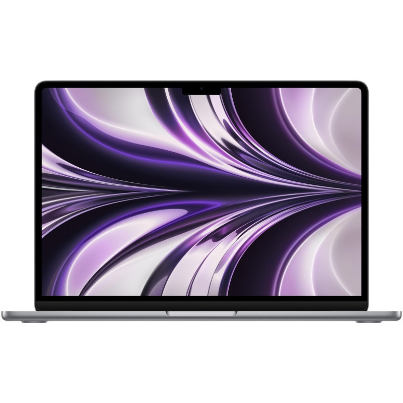 Laptop Apple MacBook Air 13inch, cu procesor Apple M2, 8 nuclee CPU si 8 nuclee GPU, 8 GB, 256GB, Space Grey, Layout INT