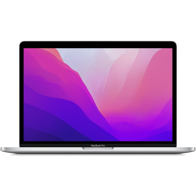 Laptop Apple MacBook Pro 13inch, cu procesor Apple M2, 8 nuclee CPU si 10 nuclee GPU, 8 GB, 256GB SSD, Silver, Layout RO