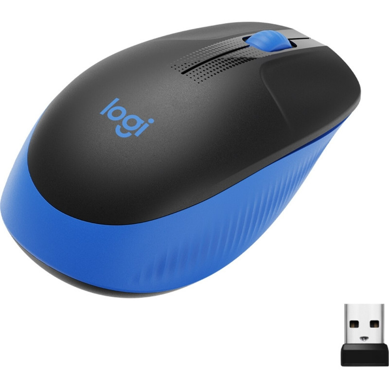 Mouse wireless Logitech M190, Albastru