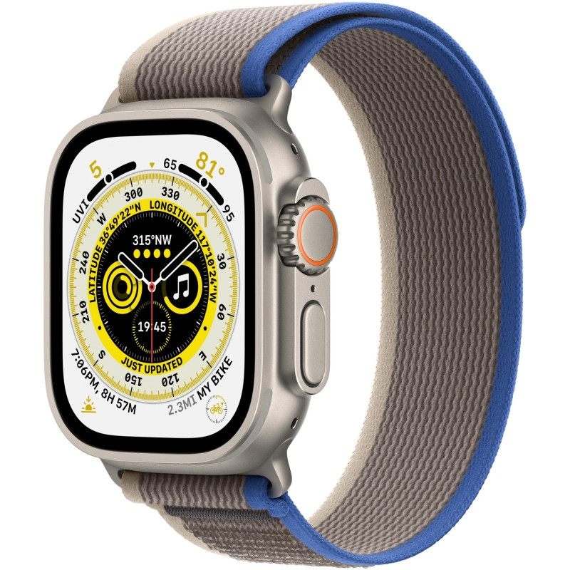 Apple Watch Ultra, GPS, Cellular, Carcasa Titanium 49mm, BlueGray Trail Loop  SM