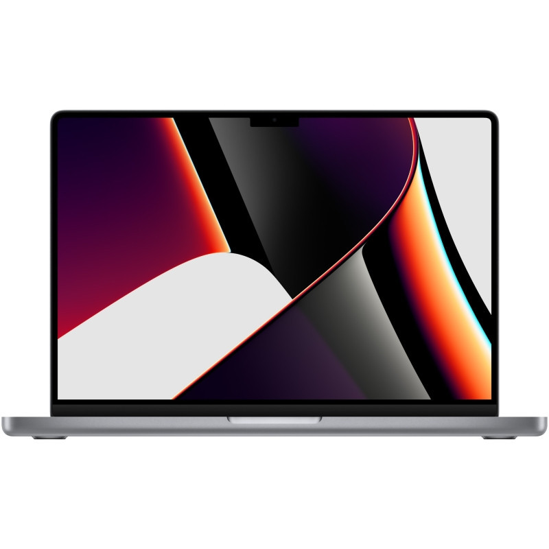 Laptop Apple MacBook Pro 14 (2021) cu procesor Apple M1 Max, 10 nuclee CPU and 32 nuclee GPU, 32 GB, 2TB SSD, Space Grey, Int KB