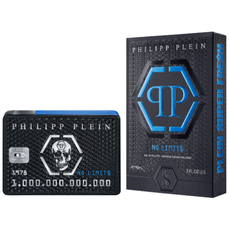 Apa de Toaleta Philipp Plein No Limits Super Fresh, Barbati, 90 ml