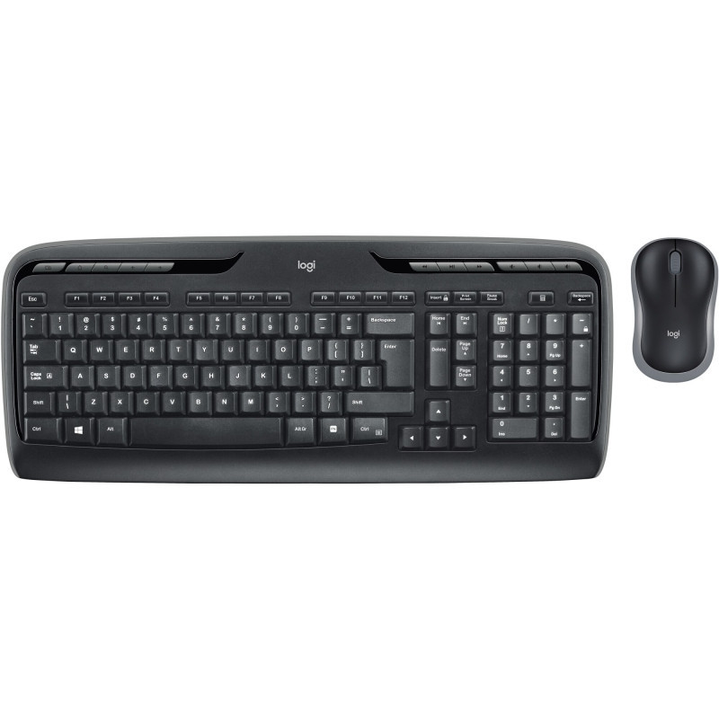 Kit Tastatura + Mouse Wireless Logitech MK330, layout US INTL, Negru