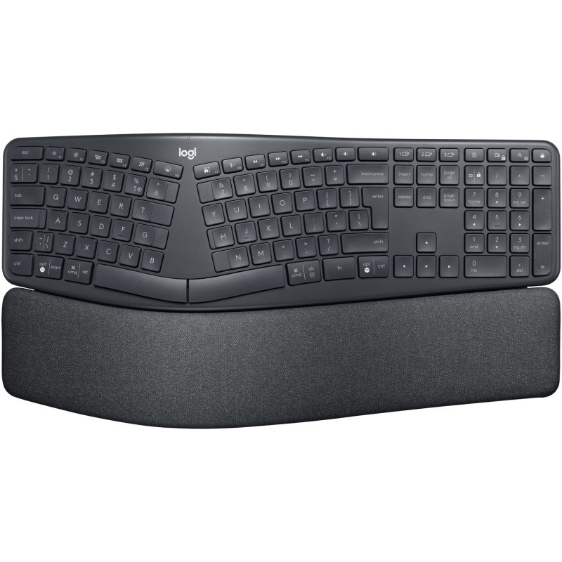 Tastatura Logitech Ergo K860, layout US INTL, Negru